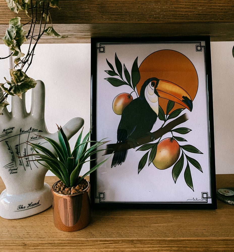 Toucan Limited Art Print by Sophie Elizabeth